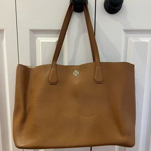 Tory Burch. Camel leather tote